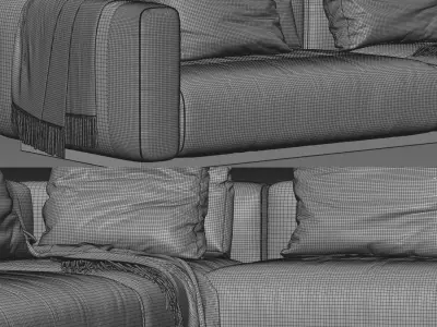 Flexform Lario Sofa 3D model