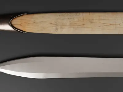 Sword-08 Low-poly 3D model