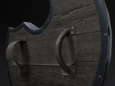 Medieval shield - Game Ready  Low-poly 3D model