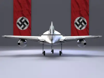ME 262 VERSION CARTOON Low-poly 3D model