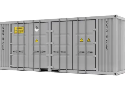 Container Battery Storage System 3D model