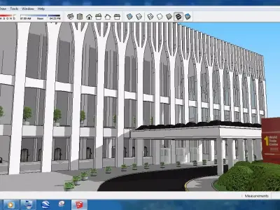 Sketchup Office building OFF7 Free 3D model