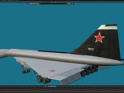 T-4 bomber Free 3D model