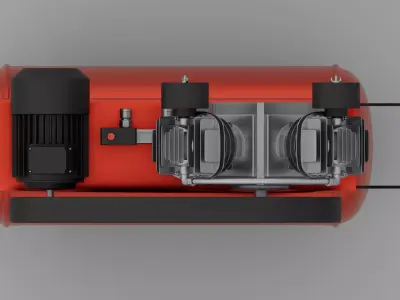 Industrial Air Compressor 3D Modeling model 3D model