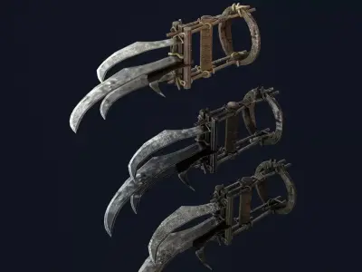 Maniac Modular Claws Low-poly 3D model
