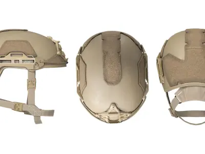 ATE HHV BALLISTIC HELMET Low-poly 3D model