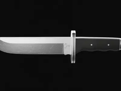 Buck Knife Free low-poly 3D model