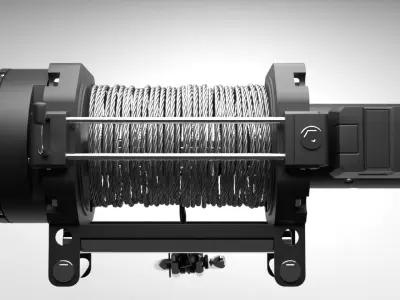 off road winch 3D print model