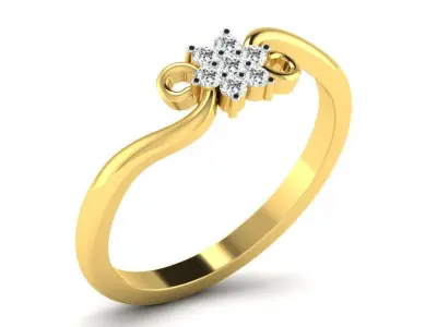  Engagement ring 55 light weight3dm cad files  part 02 3D print model purchase