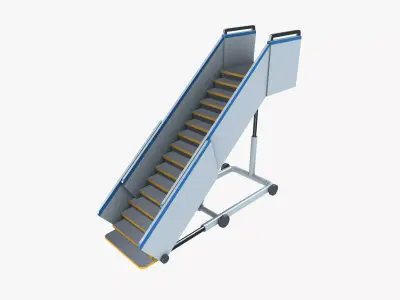 Airport Stairs Low-poly 3D model