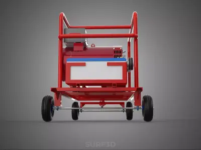 STANDARD ELECTRICAL GENERATOR SETS BACKUP POWER DIESEL GENSET KW 3D model
