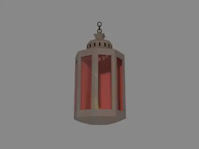 Old Lantern 3D model 4