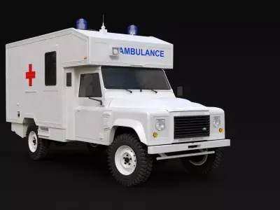 LR Defender Ambulance 3D model