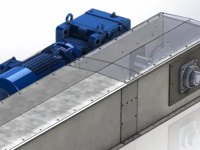 Chain Conveyor 150t 3D model