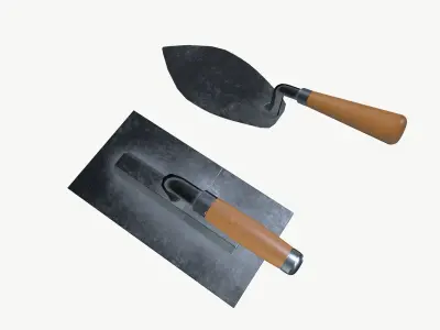 Masonry Trowel Low-poly 3D model