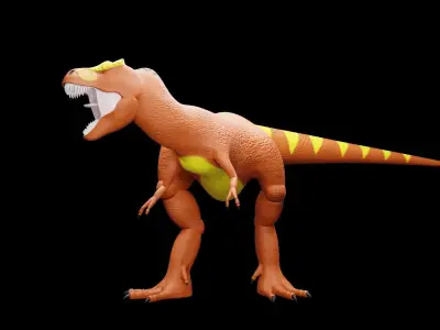 Tyrannosaurus Rex File Folder Free 3D model