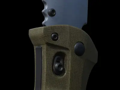 Knife military highpoly for film realistic 3D model