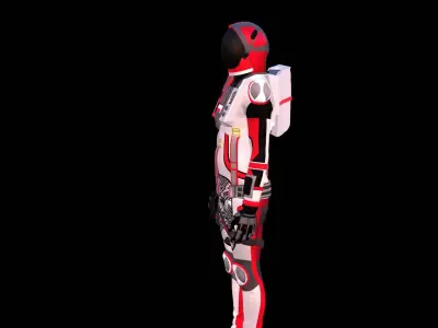 Astronaut Spacesuit Poland 3D model