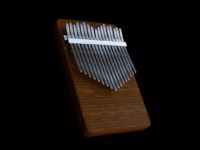 Melodic Treasures Exquisite 3D Kalimba Models  3D model