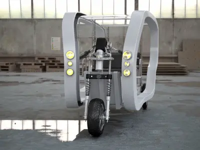 Electronic Future Rickshaw 3D model