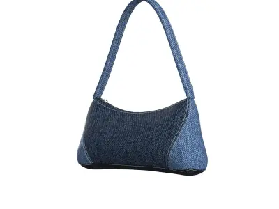 Denim Shoulder Bag 3D model