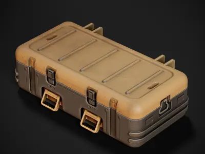 Military Weapon Crate  Low-poly 3D model