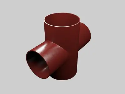 SML cast iron pipes and fittings 3D model by imaginusvr