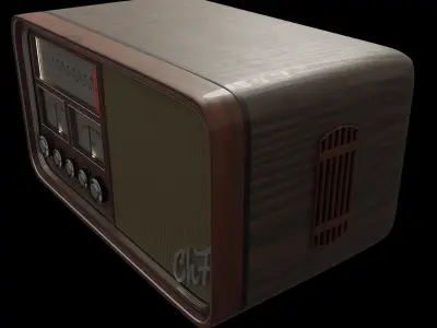 Old Radio 3D model buy