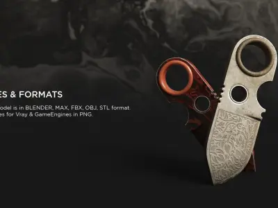 Phalanx Knife 3D model