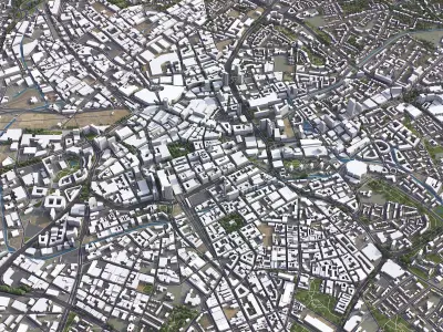 Birmingham Low-poly 3D model purchase