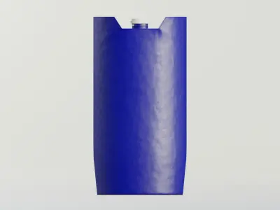 Plastic Tight Head Drum  01 150L Low-poly 3D model