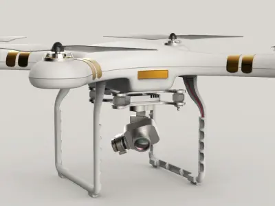 QuadroCopter High Detailed HIgh-Poly 3D model