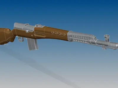 SVT-40 bullet 3D model