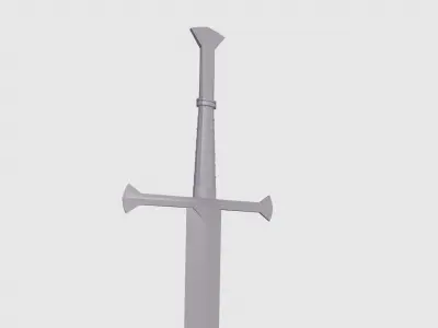 Bastard Sword 3D model buy