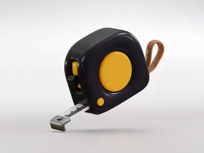 Measuring Tape Low-poly 3D model get