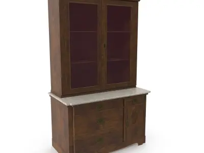 Antique Cabinet A 3D model