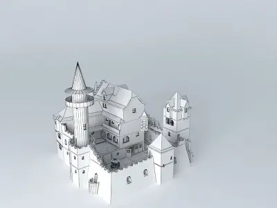 Fantasy Castle Free 3D model