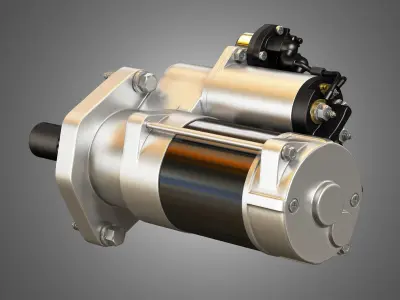 Engine Starter Motor 3D model