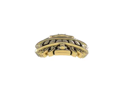 Antique African Tribal Mask Pendant 3D print model
