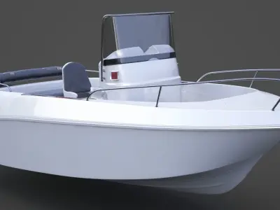 Motor Boat 01 3D model