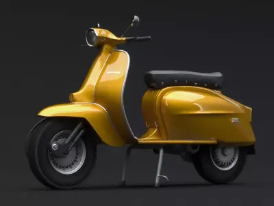 Lambretta jet 200 3D model by Bozzman3D