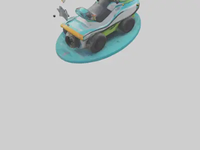 Cartoon Jet Ski model 3D model