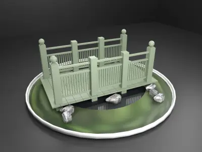 bridge Low-poly 3D model