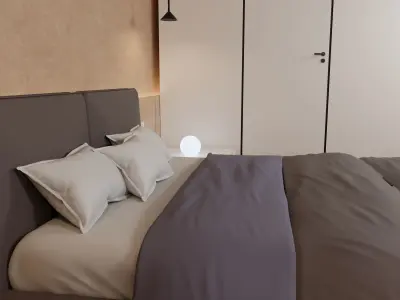 3d Realistic Bed Model With interior 3D model