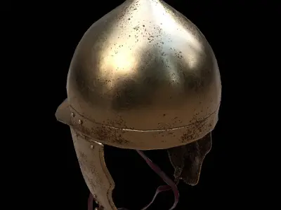 Roman Helmet 01 Low-poly 3D model