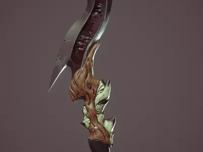 Homemade blade Low-poly 3D model