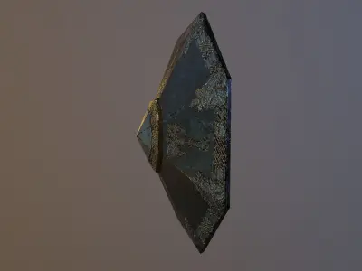 Dwarf Shield Low-poly 3D model
