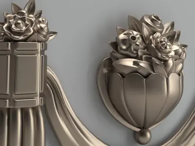 Clock 01 antique 3D model