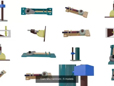 Cam Mechaninsm 3D Model Pack