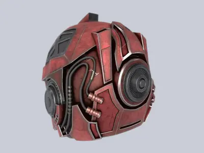 Sci fi Helmet 3D model purchase